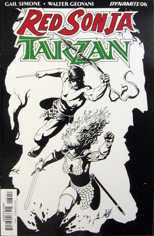 [Red Sonja / Tarzan #6 (Cover E - Walter Geovani B&W Incentive)]
