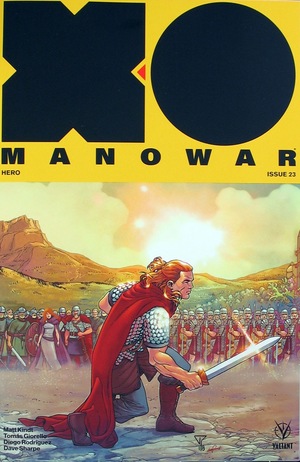 [X-O Manowar (series 4) #23 (Variant Interlocking Cover - Francis Portela)]