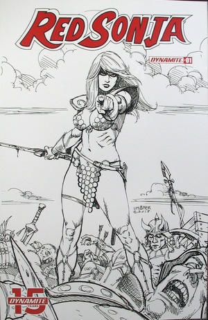 [Red Sonja (series 8) Issue #1 (Cover H - Joseph Michael Linsner B&W Incentive)]
