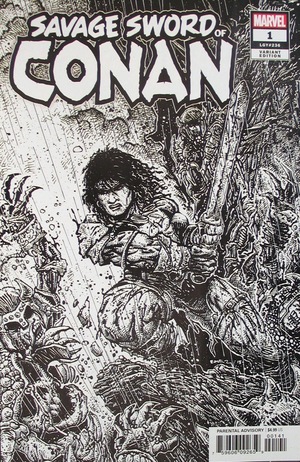 [Savage Sword of Conan (series 2) No. 1 (1st printing, variant cover - Kevin Eastman B&W)]