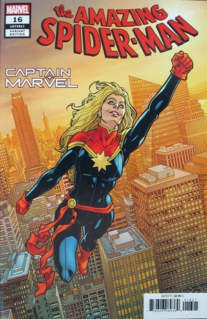 [Amazing Spider-Man (series 5) No. 16 (1st printing, variant Captain Marvel cover - Mike Hawthorne)]