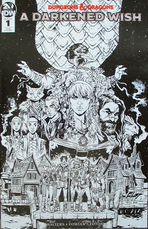 [Dungeons & Dragons - A Darkened Wish #1 (Retailer Incentive Cover B - Tess Fowler B&W)]