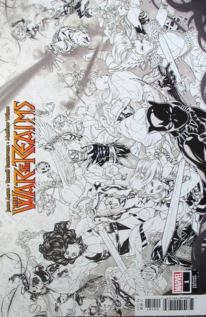 [War of the Realms No. 1 (1st printing, variant sideways B&W cover - Russell Dauterman)]