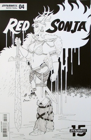 [Red Sonja (series 8) Issue #4 (Retailer Incentive B&W Cover - Amanda Conner)]