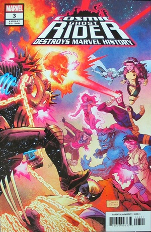 [Cosmic Ghost Rider Destroys Marvel History No. 3 (variant cover - Declan Shalvey)]
