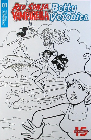 [Red Sonja and Vampirella Meet Betty and Veronica #1 (Retailer Incentive B&W Cover - Dan Parent)]