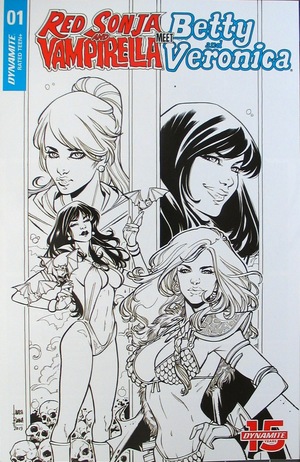 [Red Sonja and Vampirella Meet Betty and Veronica #1 (Retailer Incentive B&W Cover - Laura Braga)]