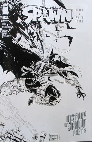 [Spawn #297 (1st printing, Cover C - Francesco Mattina & Todd McFarlane B&W variant)]