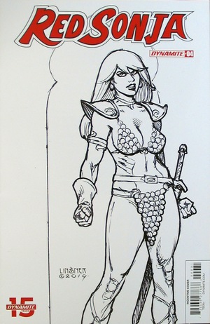 [Red Sonja (series 8) Issue #4 (Retailer Incentive B&W Cover - Joseph Michael Linsner)]