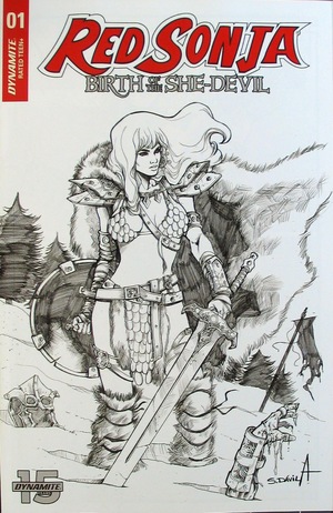 [Red Sonja: Birth of the She-Devil #1 (Retailer Incentive B&W Cover - Sergio Davila)]