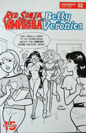 [Red Sonja and Vampirella Meet Betty and Veronica #2 (Retailer Incentive B&W Cover - Dan Parent)]