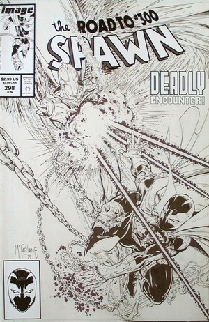 [Spawn #298 (1st printing, Cover C - B&W variant)]