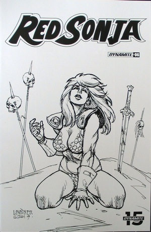 [Red Sonja (series 8) Issue #6 (Retailer Incentive B&W Cover - Joseph Michael Linsner)]