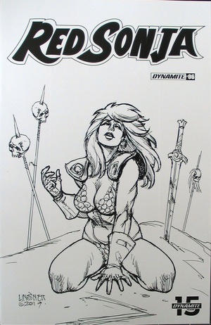 [Red Sonja (series 8) Issue #6 (Retailer Incentive B&W Cover - Joseph Michael Linsner)]