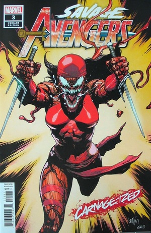 [Savage Avengers No. 3 (1st printing, variant Carnage-ized cover - Leinil Francis Yu)]