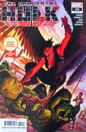 [Immortal Hulk No. 20 (1st printing, standard cover - Alex Ross, Carnage-ized logo)]