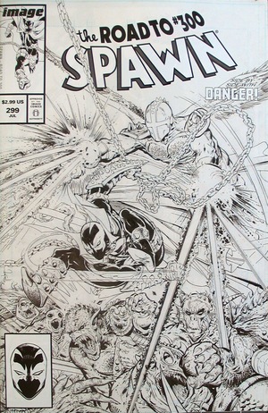 [Spawn #299 (1st printing, Cover C - B&W variant)]