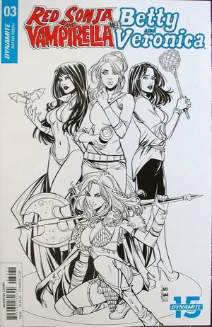 [Red Sonja and Vampirella Meet Betty and Veronica #3 (Retailer Incentive B&W Cover - Laura Braga)]