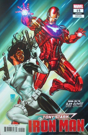 [Tony Stark: Iron Man No. 15 (variant Bring on the Bad Guys! cover - Mark Brooks)]