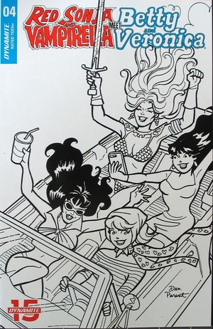 [Red Sonja and Vampirella Meet Betty and Veronica #4 (Retailer Incentive B&W Cover - Dan Parent)]