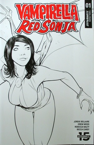[Vampirella / Red Sonja #1 (Retailer Incentive B&W Cover - Drew Moss)]