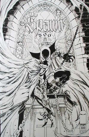 [Spawn #300 (1st printing, Cover N - J. Scott Campbell B&W)]