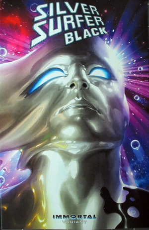 [Silver Surfer - Black No. 4 (1st printing, variant wraparound Immortal Silver Surfer cover - Alex Garner)]