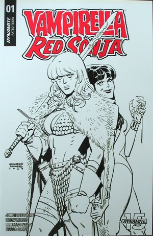 [Vampirella / Red Sonja #1 (Retailer Incentive B&W Cover - Leonardo Romero)]