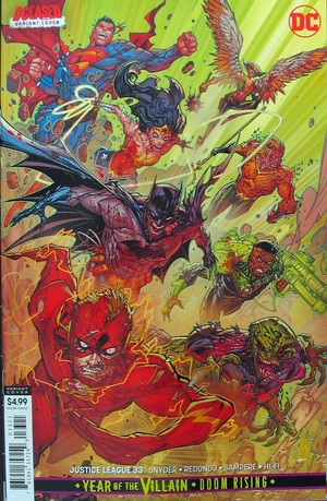 [Justice League (series 4) 33 (variant cardstock DCeased cover - Jonboy Meyers)]