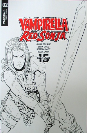 [Vampirella / Red Sonja #2 (Retailer Incentive B&W Cover - Drew Moss)]