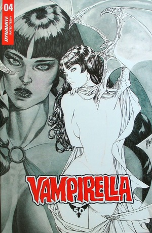 [Vampirella (series 8) #4 (Retailer Incentive B&W Cover - Guillem March)]