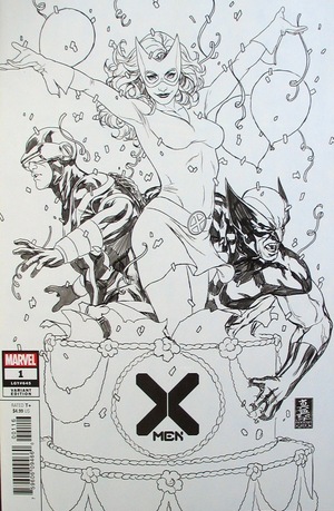 [X-Men (series 5) No. 1 (1st printing, variant party exclusive B&W cover - Mark Brooks)]