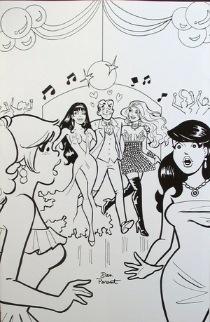 [Red Sonja and Vampirella Meet Betty and Veronica #6 (FOC Incentive B&W Cover - Dan Parent)]