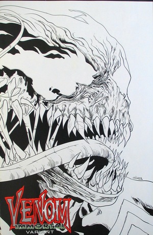 [Venom (series 4) No. 18 (2nd printing, variant wraparound Immortal Venom B&W cover - Will Sliney)]