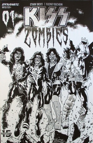 [KISS - Zombies #1 (Retailer Incentive B&W Cover - Rodney Buchemi)]