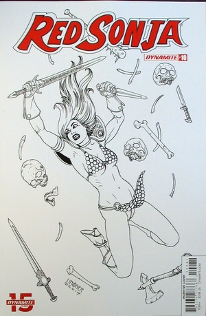 [Red Sonja (series 8) Issue #10 (Retailer Incentive B&W Cover - Joseph Michael Linsner)]