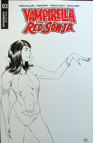 [Vampirella / Red Sonja #3 (Retailer Incentive B&W Cover - Drew Moss)]