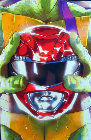 [Mighty Morphin Power Rangers / Teenage Mutant Ninja Turtles #1 (1st printing, variant Helmet / Donatello cover - Goni Montes)]