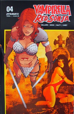 [Vampirella / Red Sonja #4 (Cover E - Drew Moss, Rebecca Nalty & Frank Frazetta)]