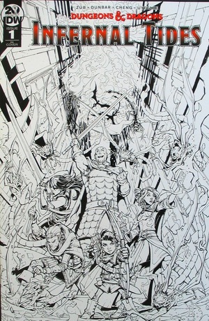 [Dungeons & Dragons - Infernal Tides #1 (Retailer Incentive Cover - Max Dunbar B&W)]