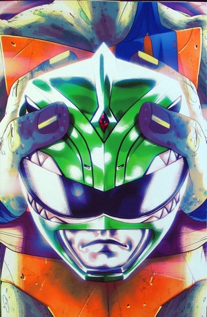 [Mighty Morphin Power Rangers / Teenage Mutant Ninja Turtles #2 (1st printing, variant Green Helmet cover - Goni Montes)]