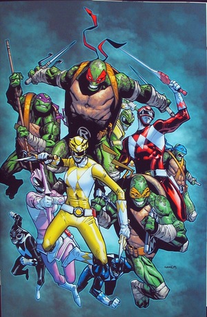 [Mighty Morphin Power Rangers / Teenage Mutant Ninja Turtles #2 (1st printing, unlocked retailer variant cover - Humberto Ramos)]