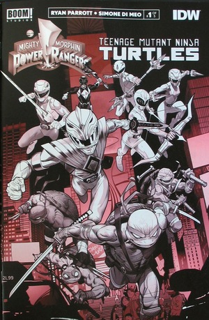 [Mighty Morphin Power Rangers / Teenage Mutant Ninja Turtles #1 Black & White Variant Edition]