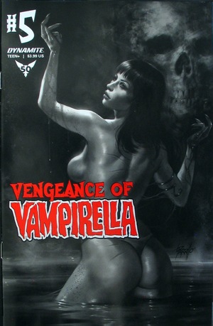 [Vengeance of Vampirella (series 2) #5 (Bonus FOC Variant B&W Cover - Lucio Parrillo)]