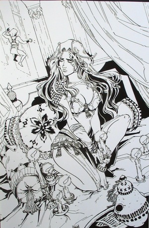 [Dejah Thoris (series 3) #3 (Bonus FOC Incentive B&W Virgin Cover - Sanya Anwar)]