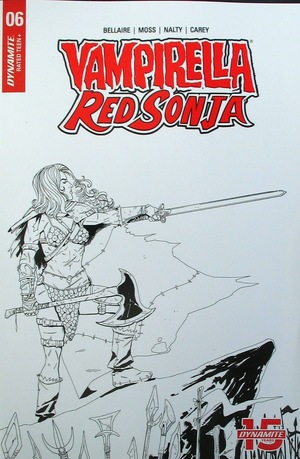 [Vampirella / Red Sonja #6 (Retailer Incentive B&W Cover - Drew Moss)]