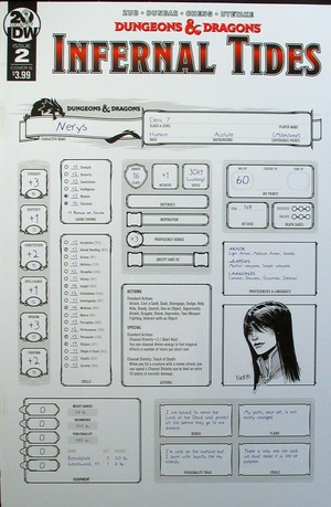 [Dungeons & Dragons - Infernal Tides #2 (Cover B - character sheet)]