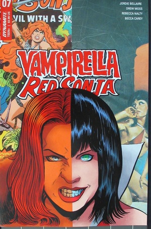 [Vampirella / Red Sonja #7 (Cover E - Drew Moss, Rebecca Nalty, Frank Frazetta & Frank Thorne)]