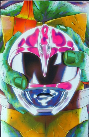 [Mighty Morphin Power Rangers / Teenage Mutant Ninja Turtles #4 (variant Helmet / Michelangelo cover - Goni Montes)]
