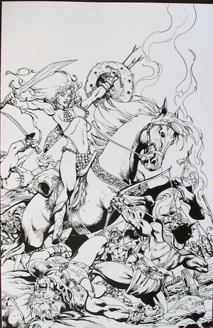 [Killing Red Sonja #1 (Bonus FOC Incentive B&W Virgin Cover - Roberto Castro)]